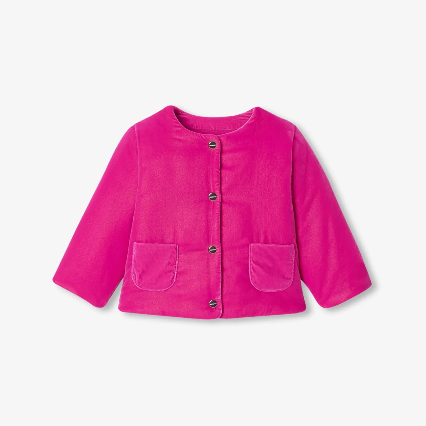 Cardigans, Sweaters And Sweatshirts-Jacadi Baby girl jacket Raspberry
