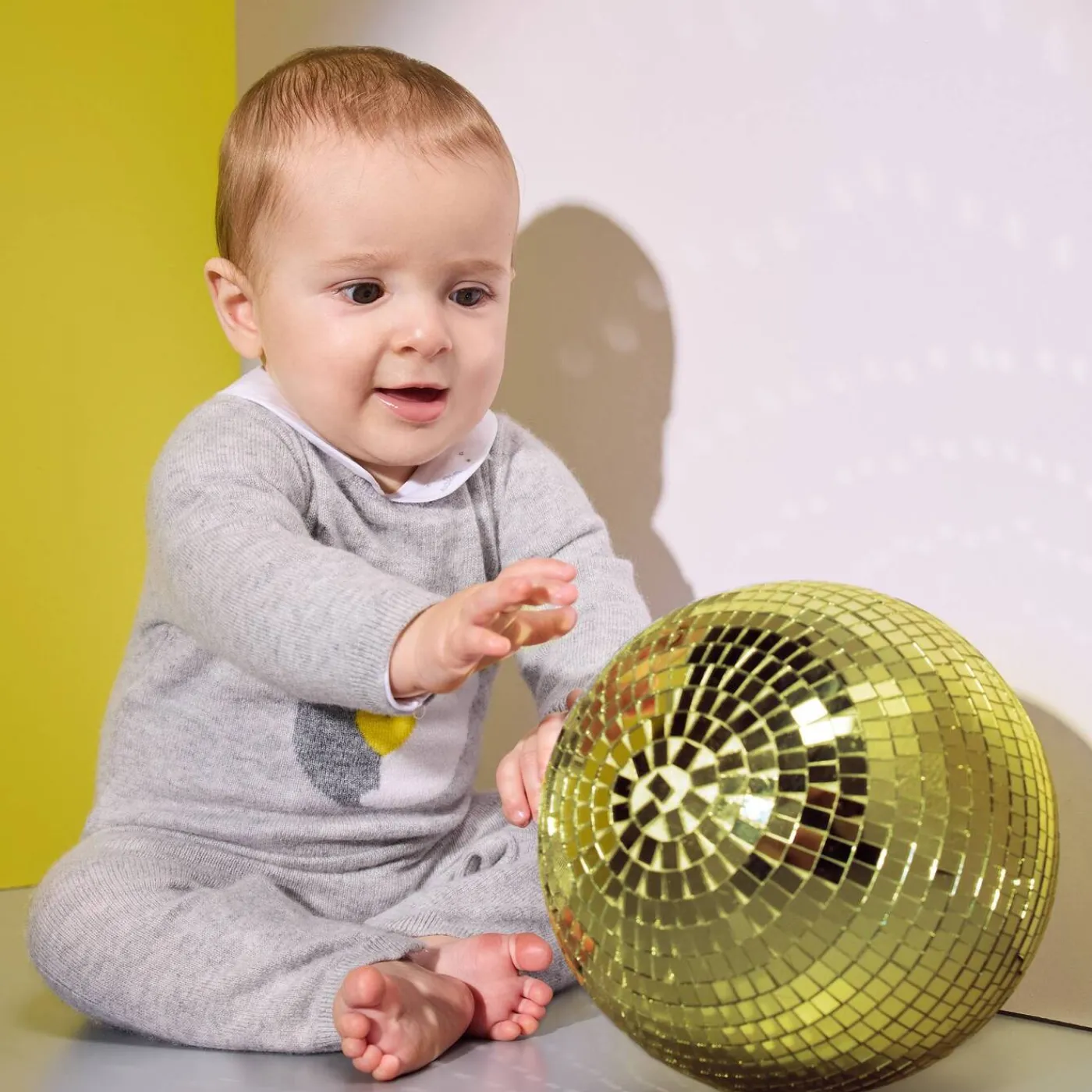 Bloomers, Overalls And Sets-Jacadi Baby cashmere jumpsuit Grey/Multicolour