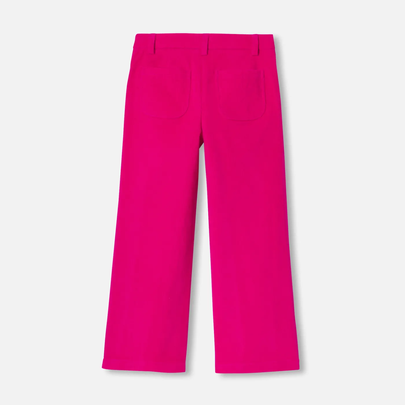 Pants And Sweatpants-Jacadi Girl wide-leg corduroy trousers Grenadine Pink