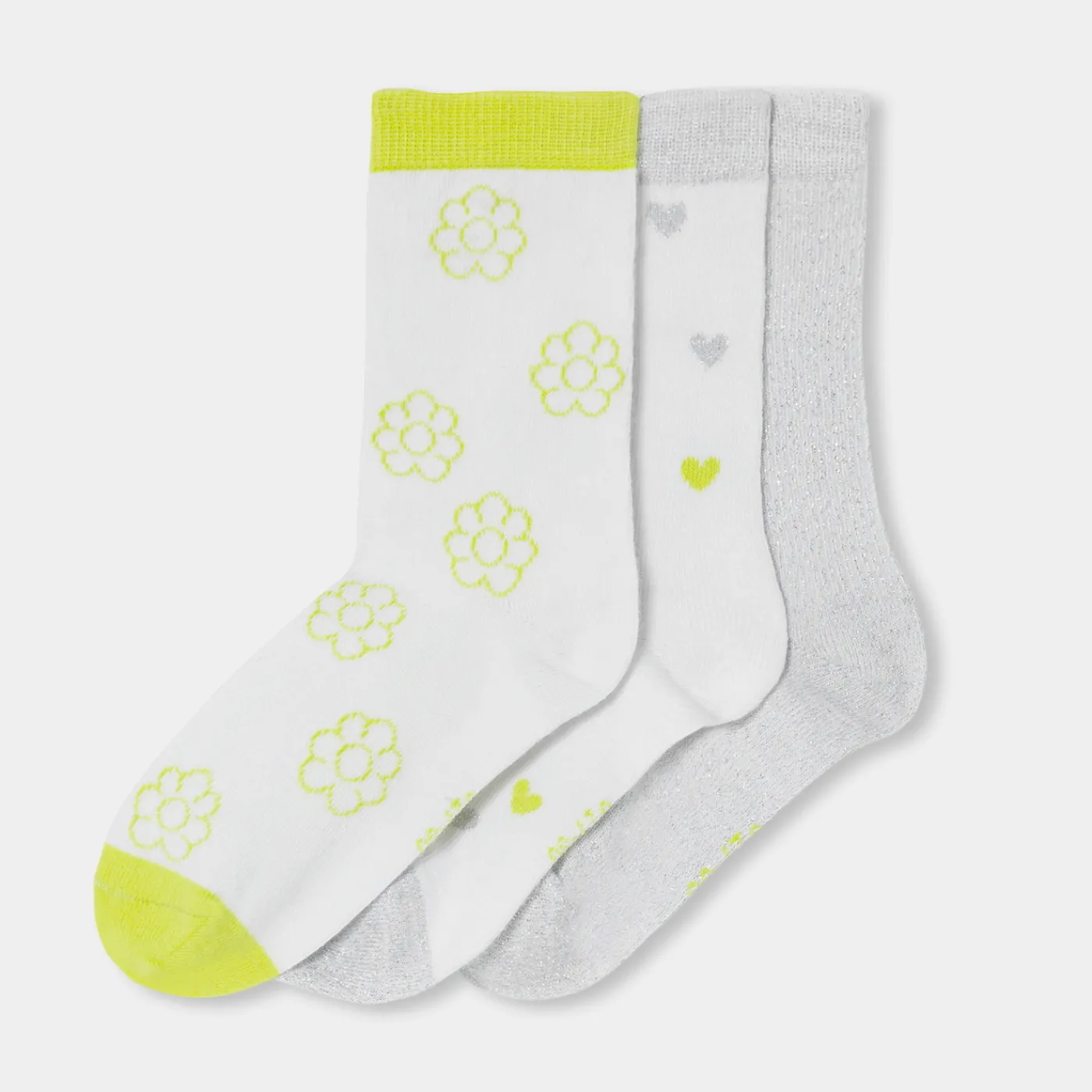Tights, Socks And Booties|Accessories-Jacadi Girl socks Neon Yellow