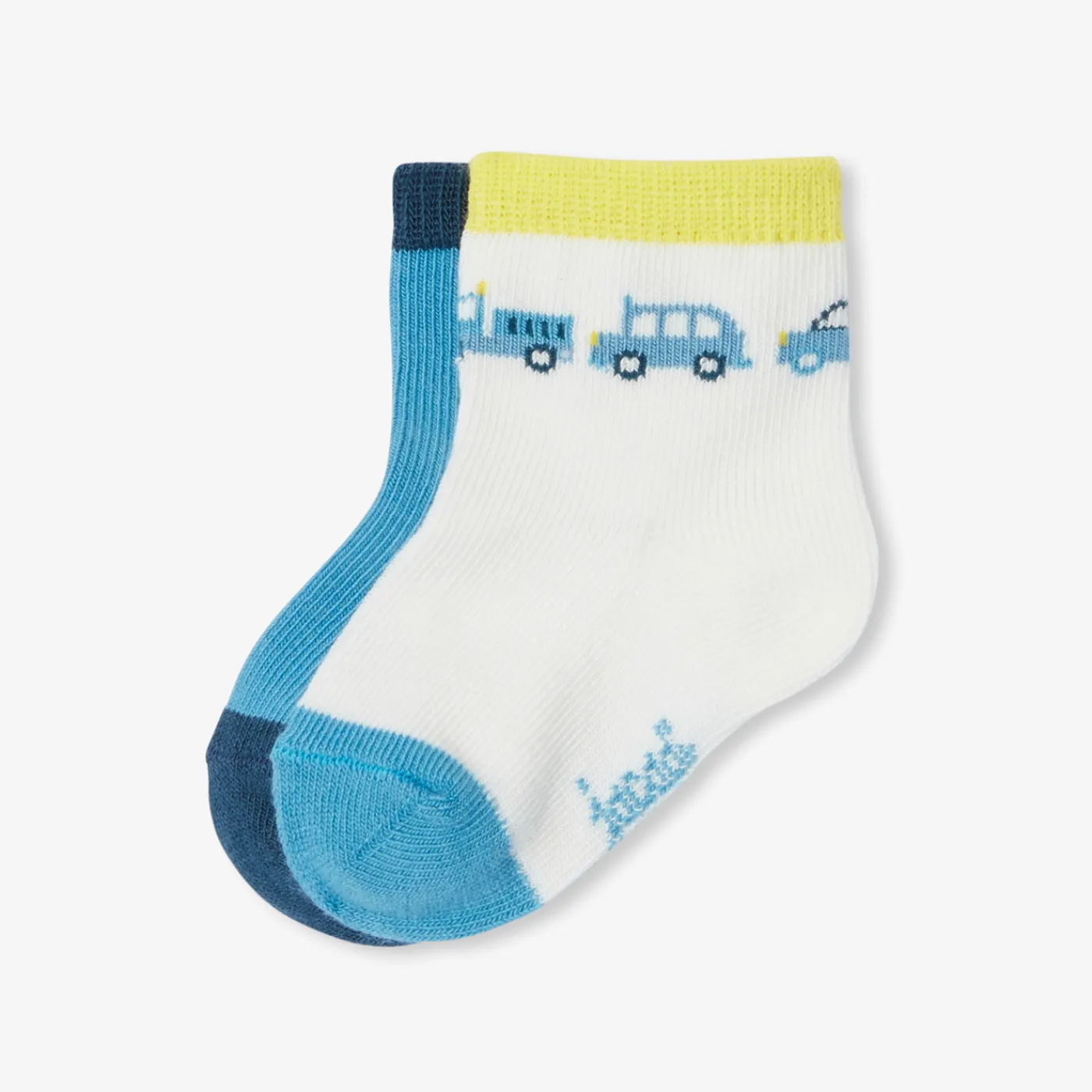 Socks And Booties|Accessories-Jacadi Baby boy socks duo White/Blue