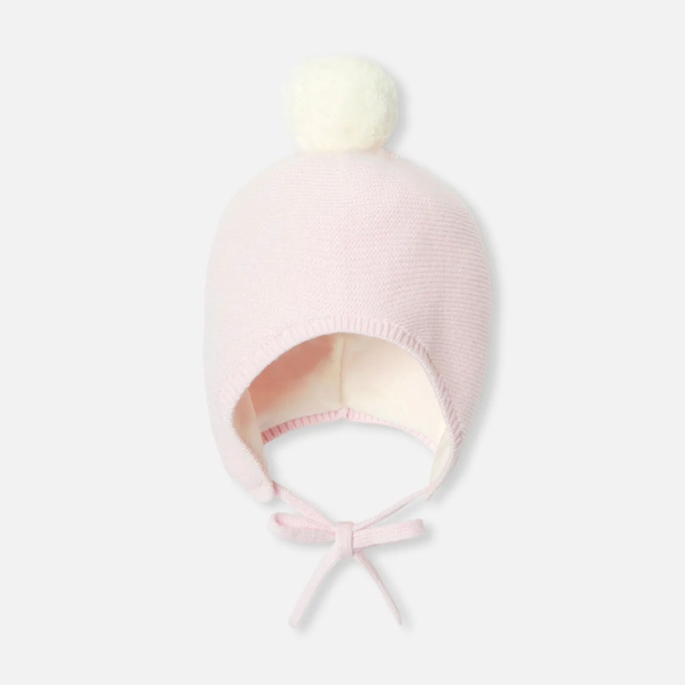 Beanies, Scarves And Gloves|Accessories-Jacadi Baby girl hat with microfleece lining Jacadi pale Pink