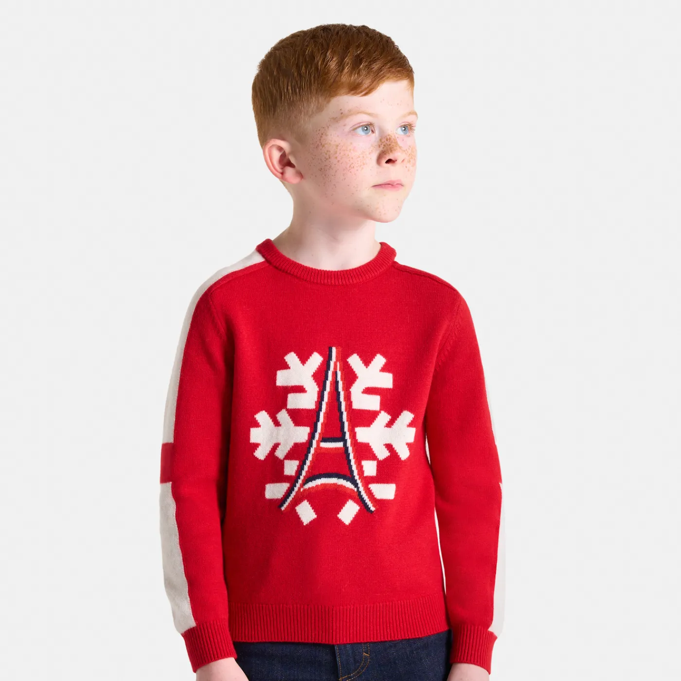 Sweaters, Sweatshirts And Cardigans-Jacadi Boy Holiday sweater Brick red
