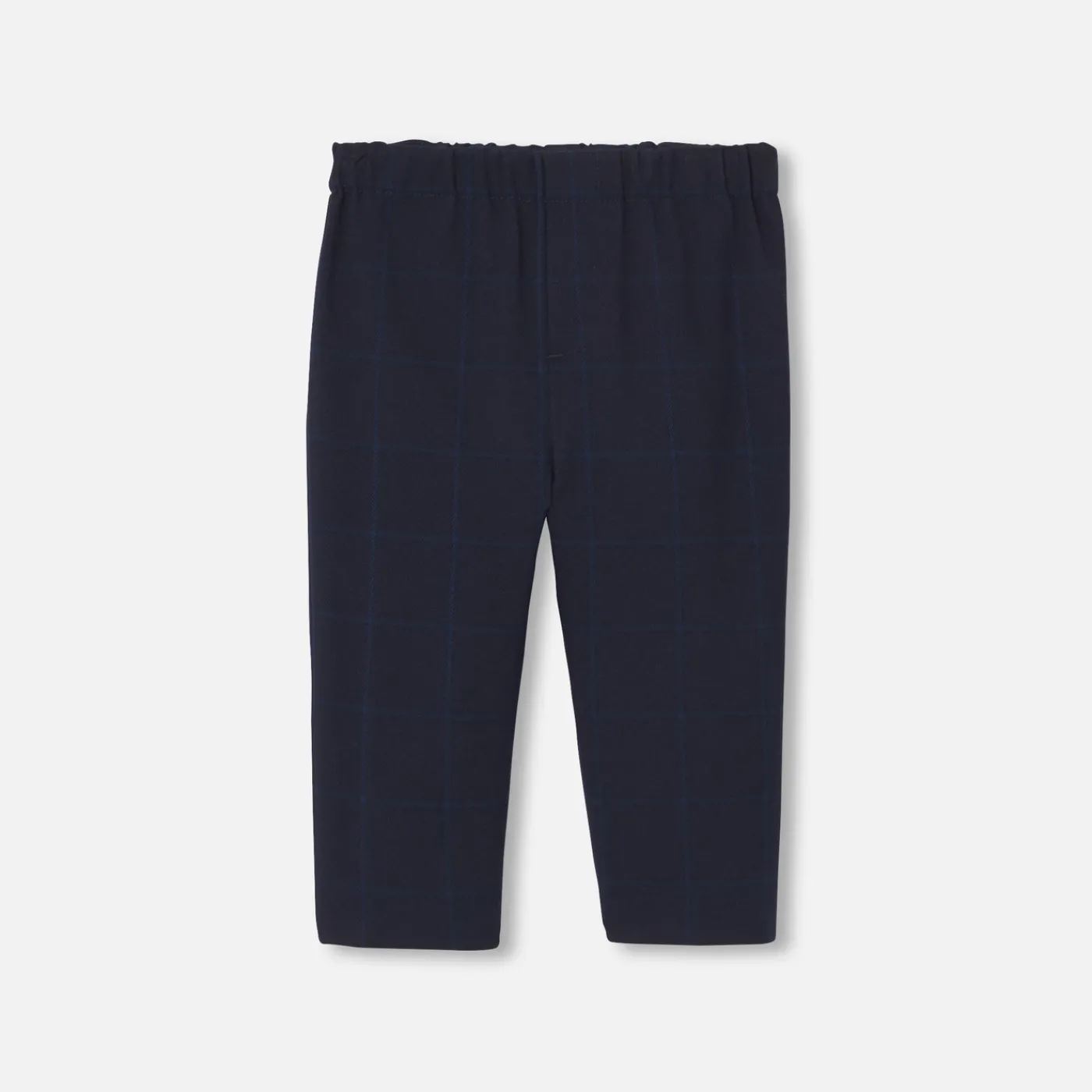 Pants And Shorts-Jacadi Checked baby boy pants Navy/Blue