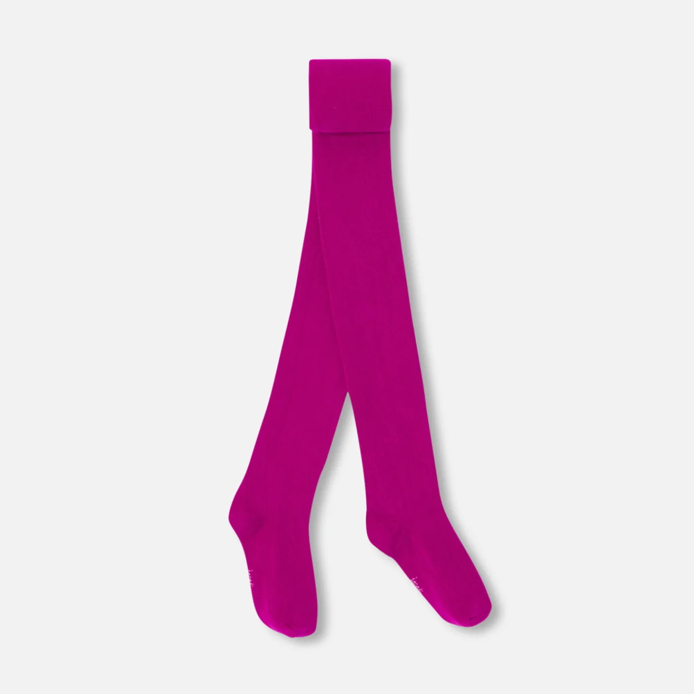 Tights, Socks And Booties|Accessories-Jacadi Girl plain tights Dark Fuchsia