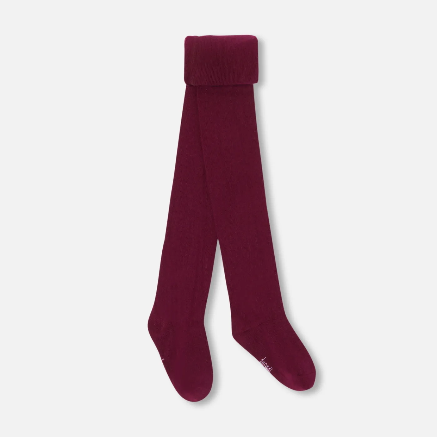 Tights, Socks And Booties|Accessories-Jacadi Girl plain tights Burgundy