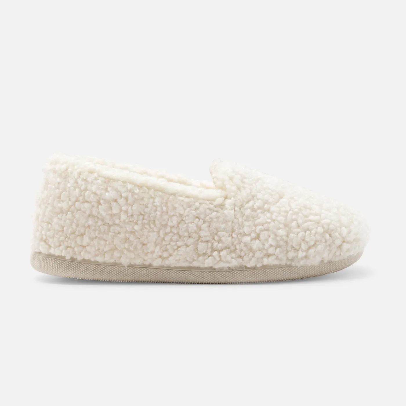 Slippers|Canvas Shoes-Jacadi Girl sherpa slippers Cream/Beige