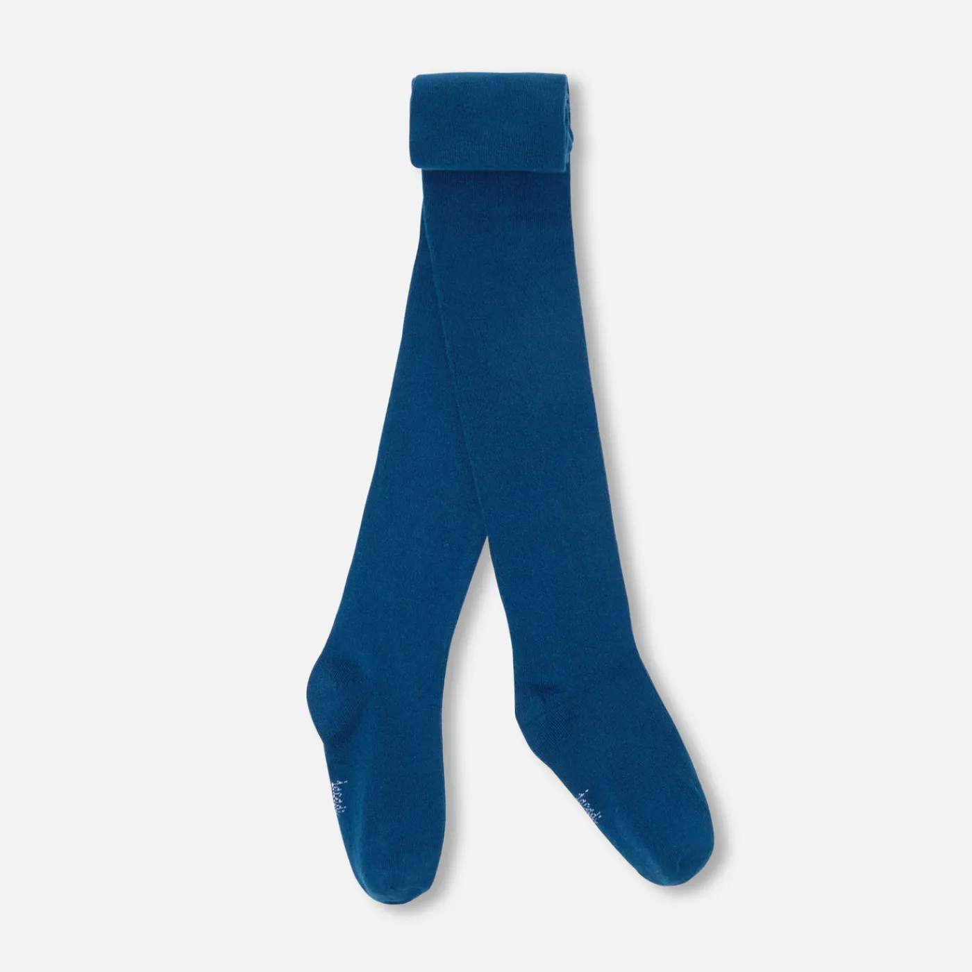 Tights, Socks And Booties|Accessories-Jacadi Girl plain tights Petrol blue