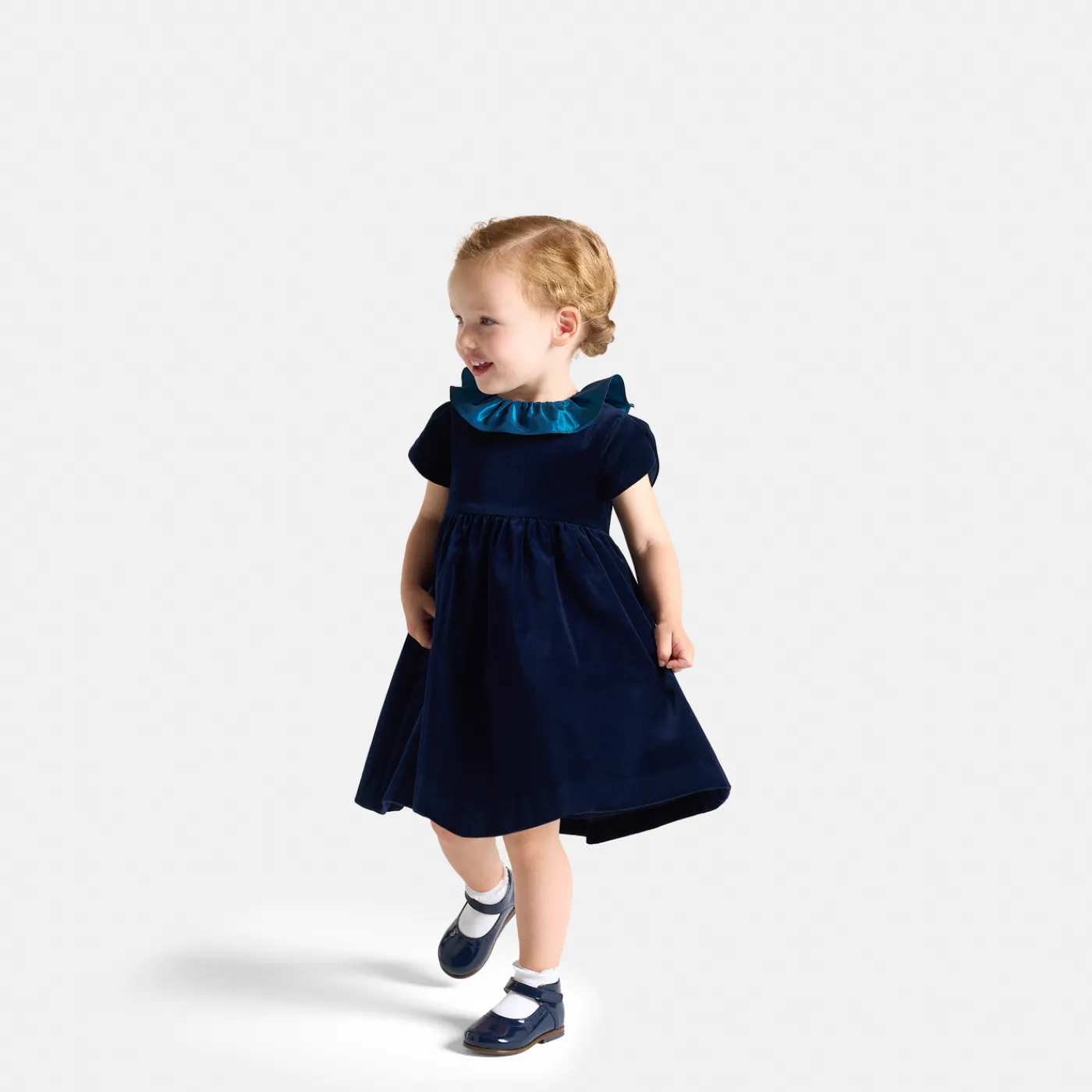 Dresses-Jacadi Holiday baby dress Jacadi Navy