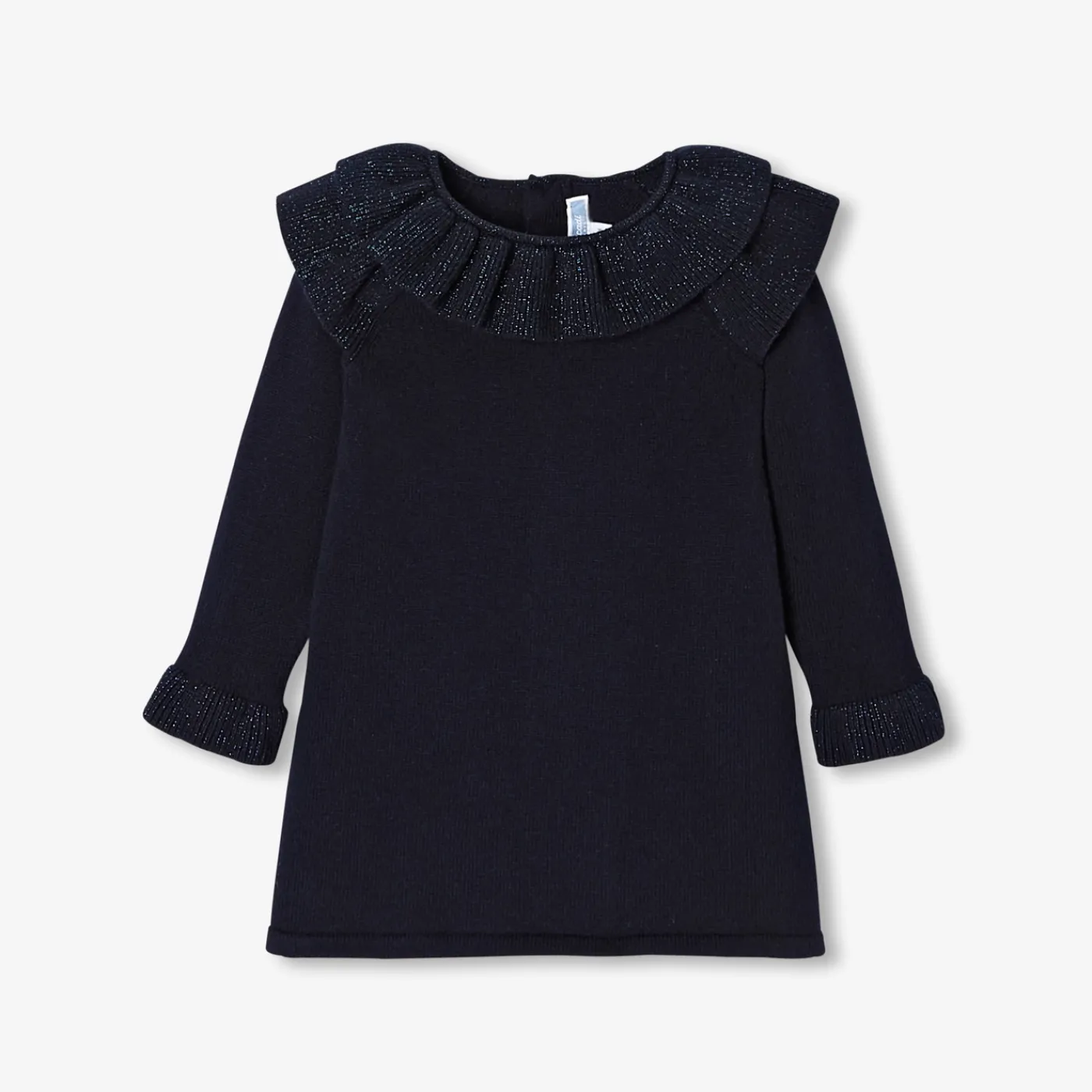 Dresses-Jacadi Baby girl knitted dress Jacadi Navy