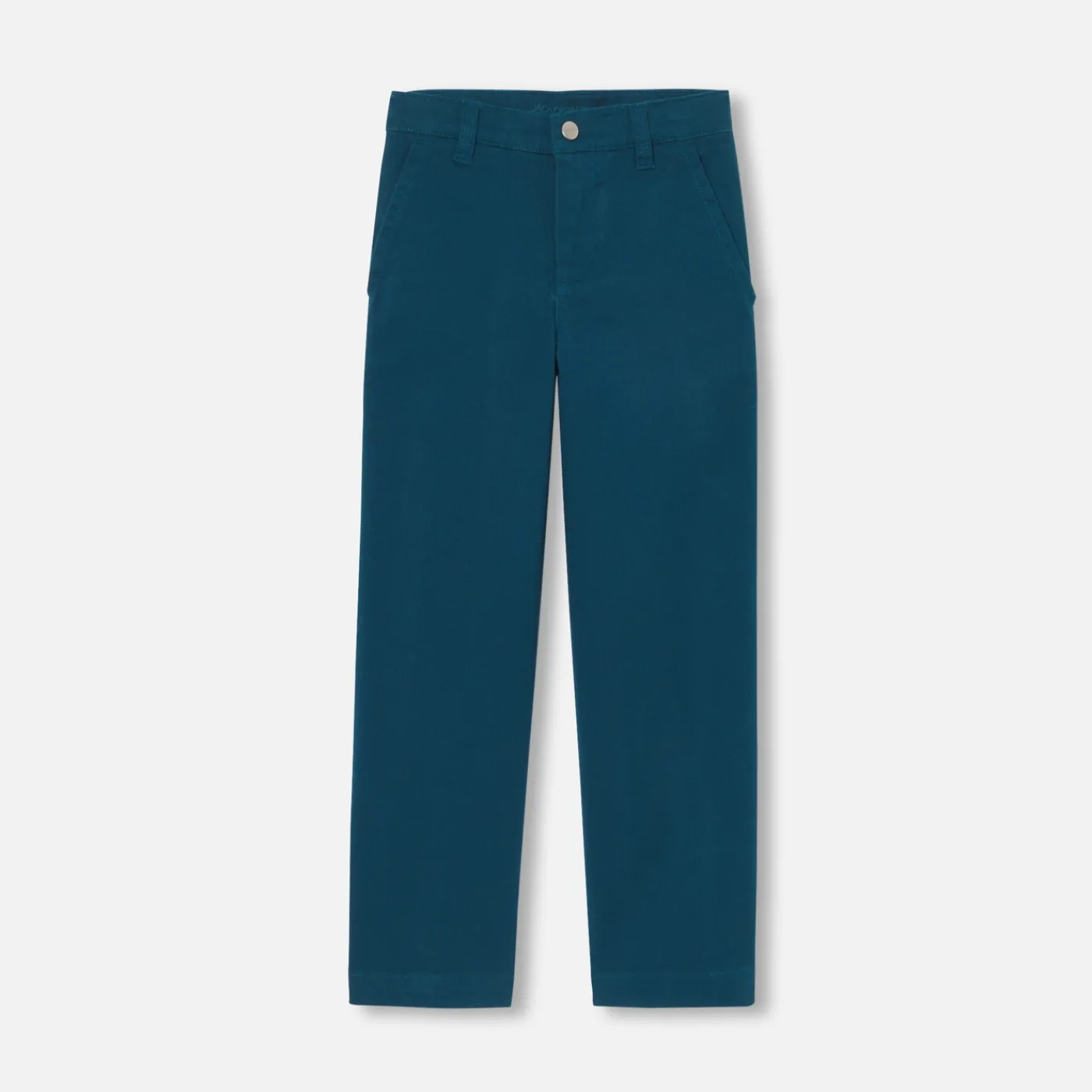 Pants And Sweatpants-Jacadi Boy twill pants Petrol blue