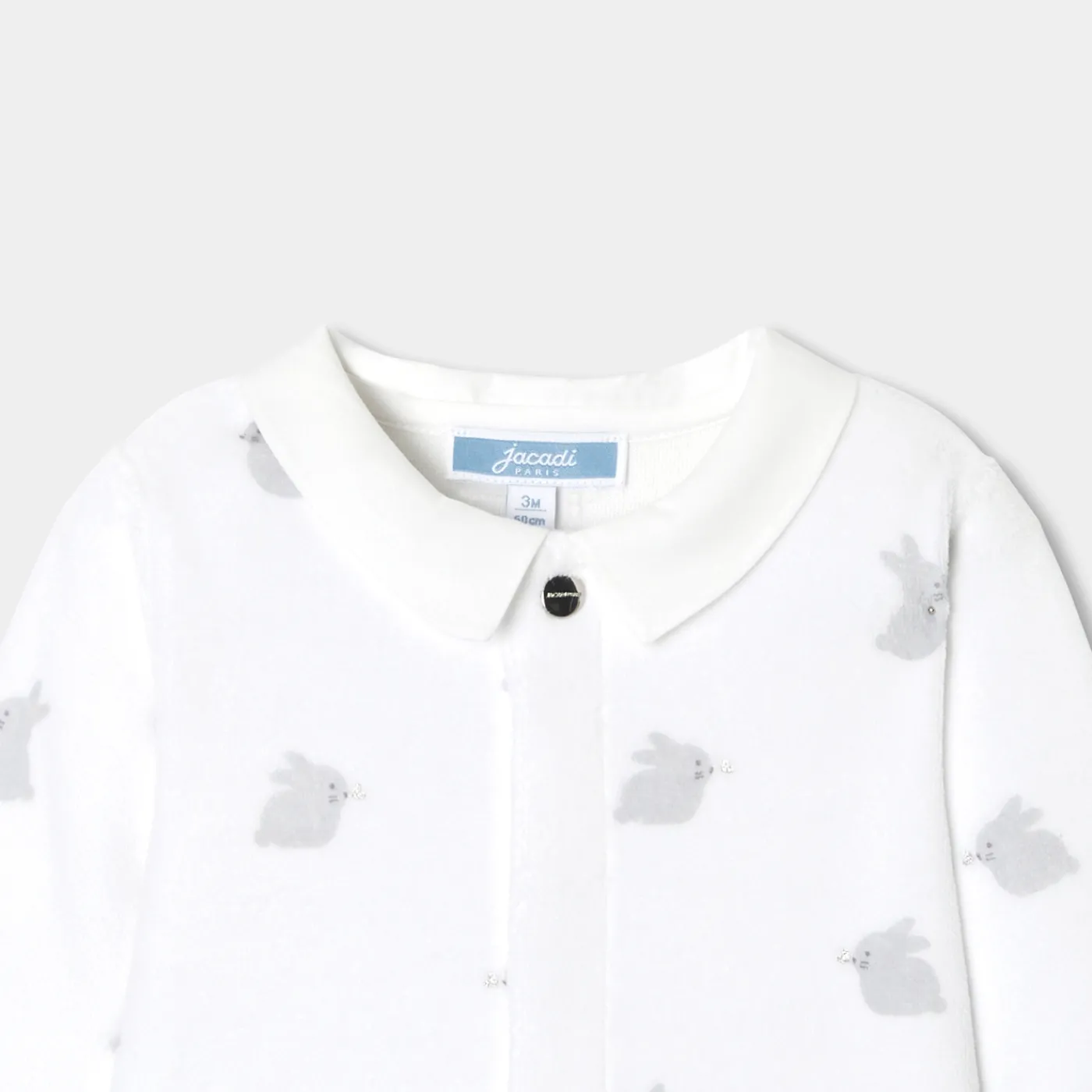 Pajamas|Pajamas-Jacadi Baby velvet pajamas White/Multicolour