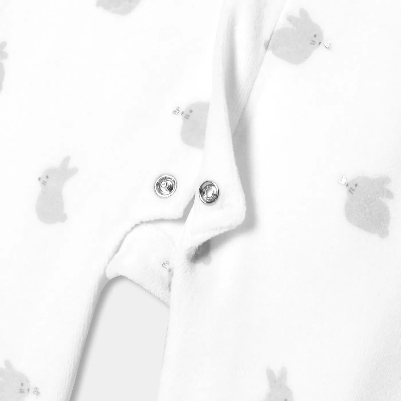 Pajamas|Pajamas-Jacadi Baby velvet pajamas White/Multicolour