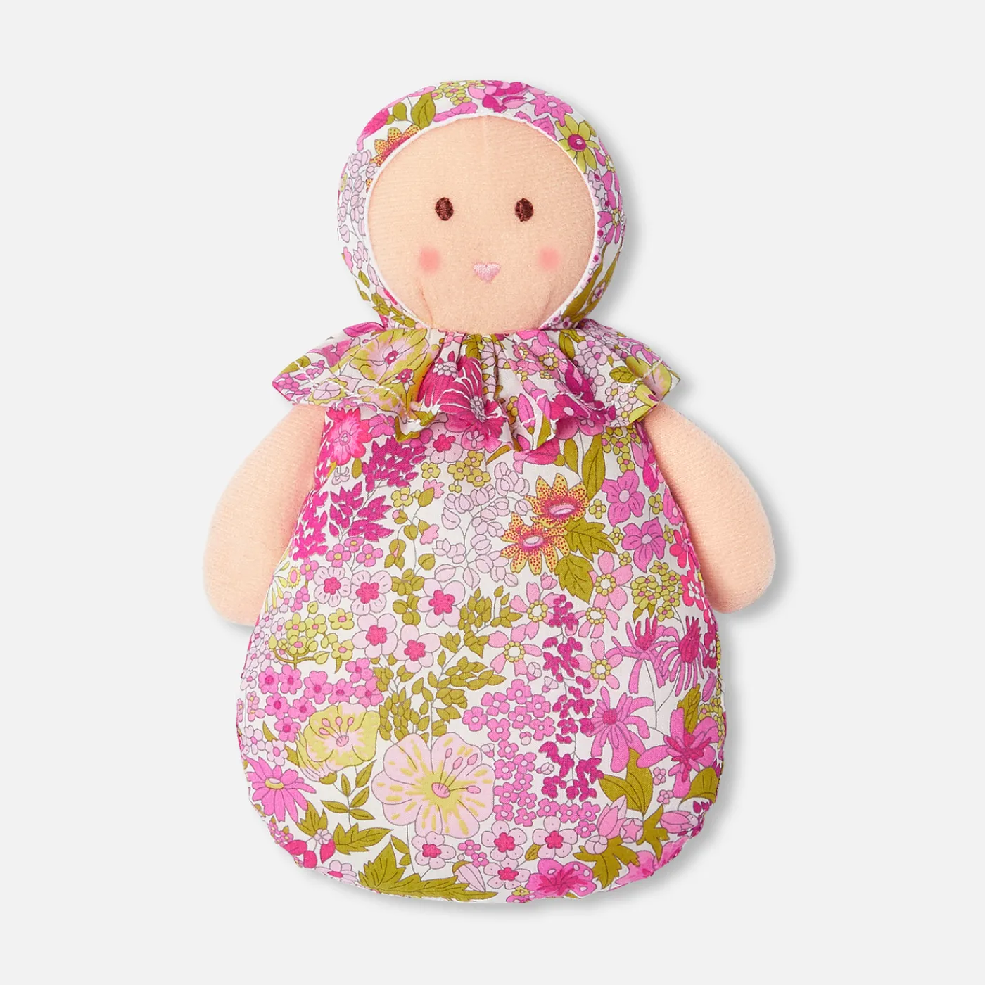 Plush And Activity Toys|Plush And Activity Toys-Jacadi Joséphine doll in Liberty fabric Pink/Multicolour