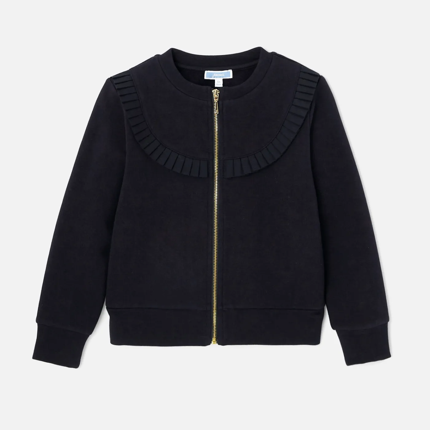 Cardigans, Sweaters And Sweatshirts-Jacadi Girl fleece cardigan Jacadi Navy