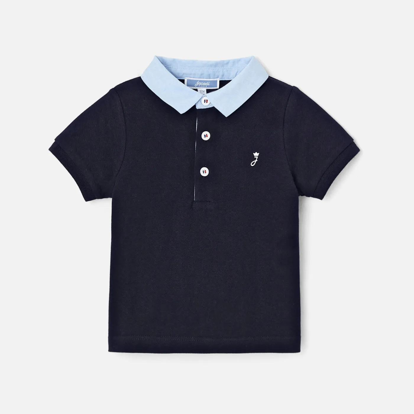 Polos And T-Shirts-Jacadi Baby boy short-sleeve polo shirt Jacadi Navy