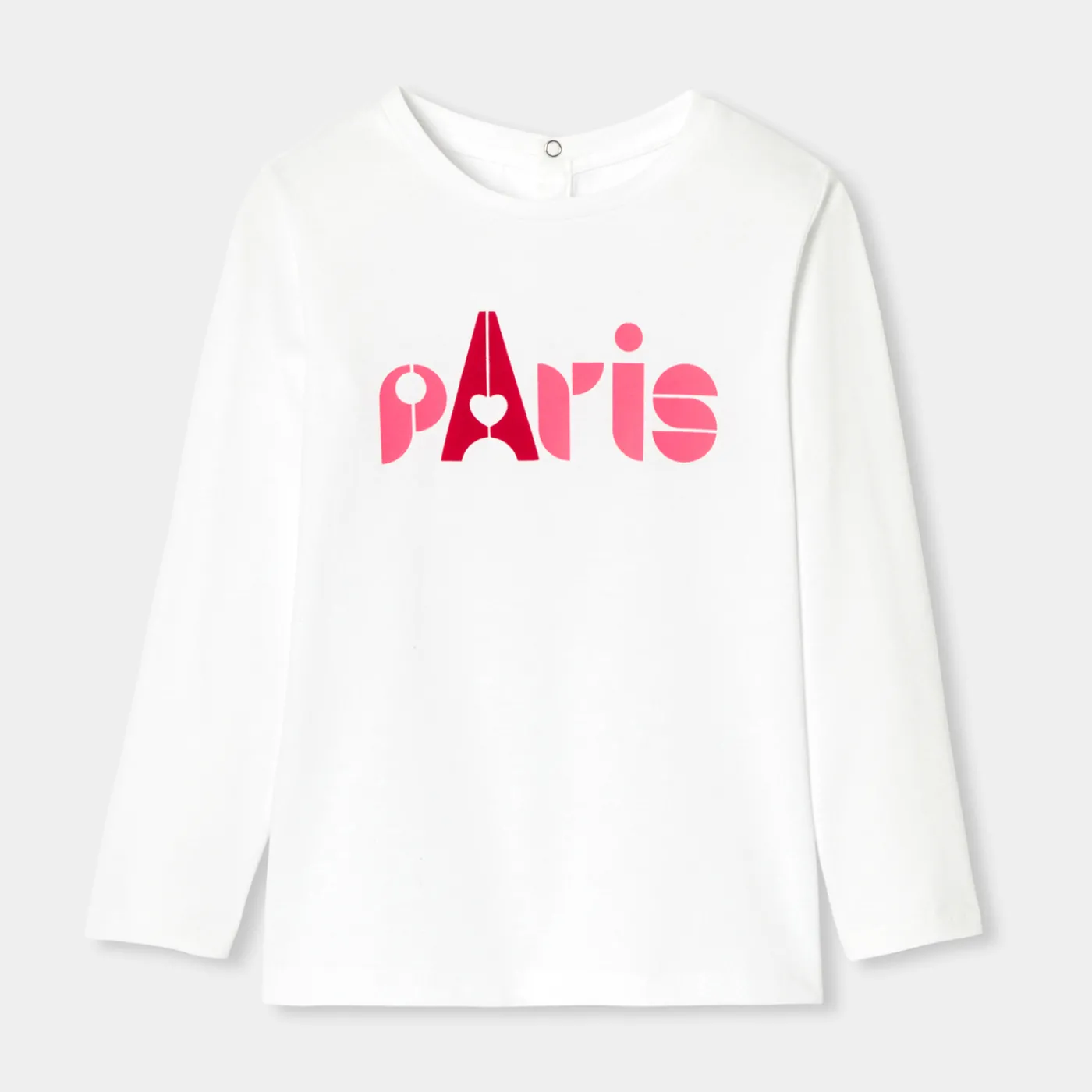 T-Shirts, Polo Shirts-Jacadi Girl long-sleeved T-shirt Jacadi White