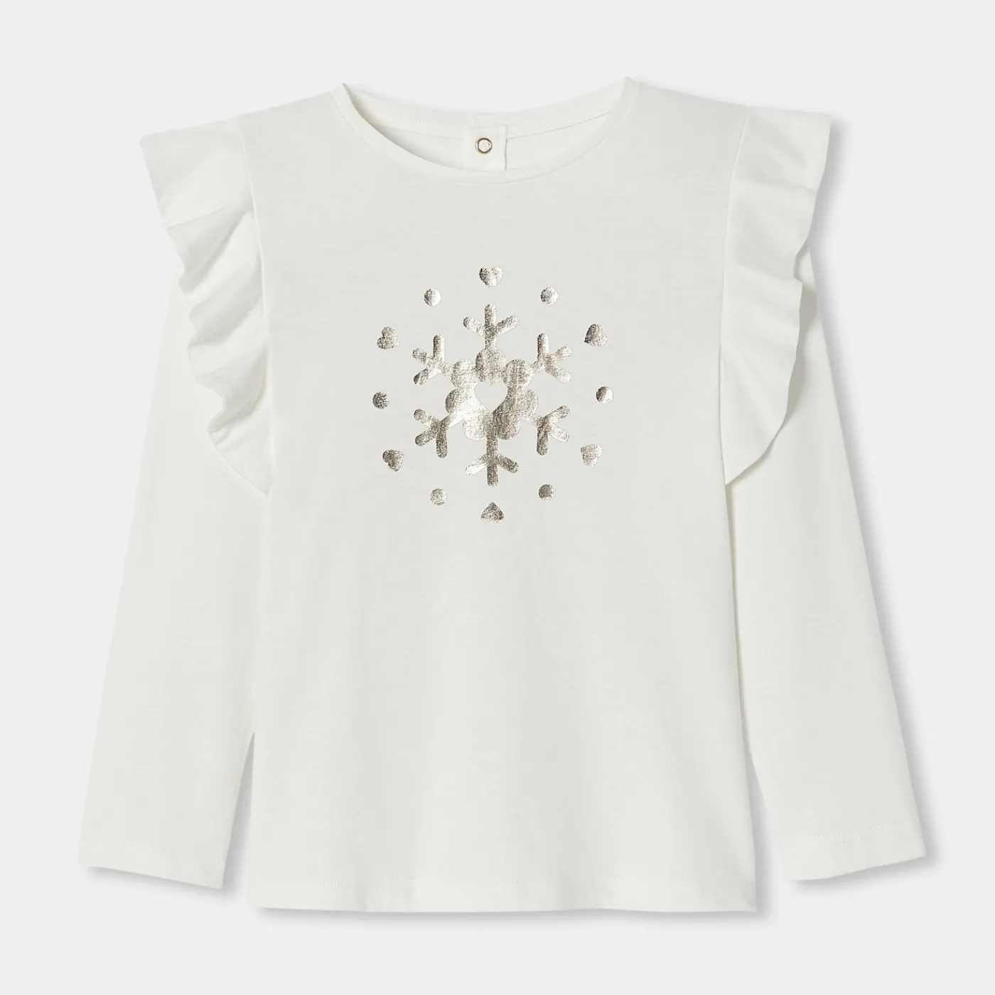 T-Shirts, Polo Shirts-Jacadi Girl long-sleeved T-shirt Jacadi soft white
