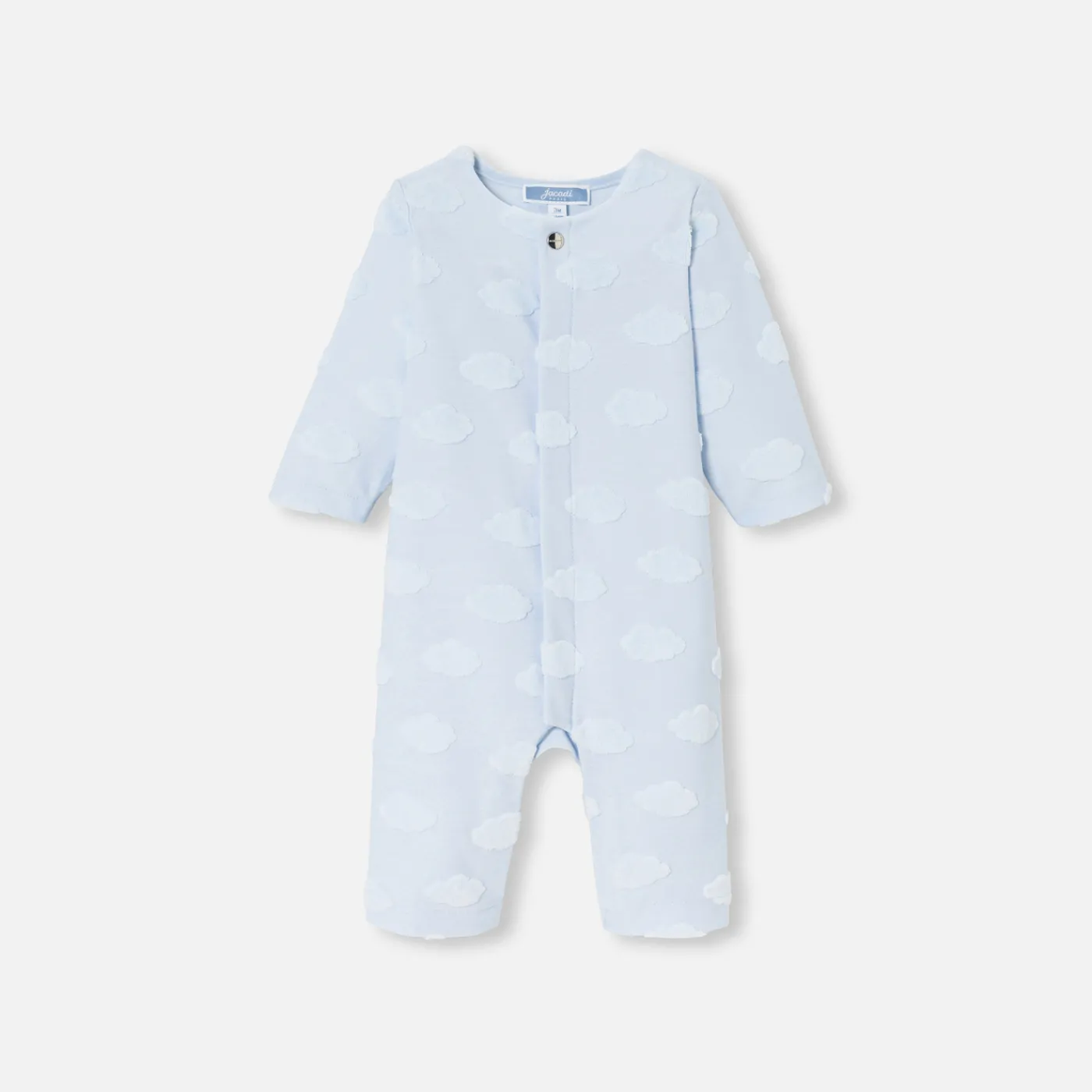 Bloomers, Overalls And Sets-Jacadi Baby boy cloud jumpsuit Pale blue