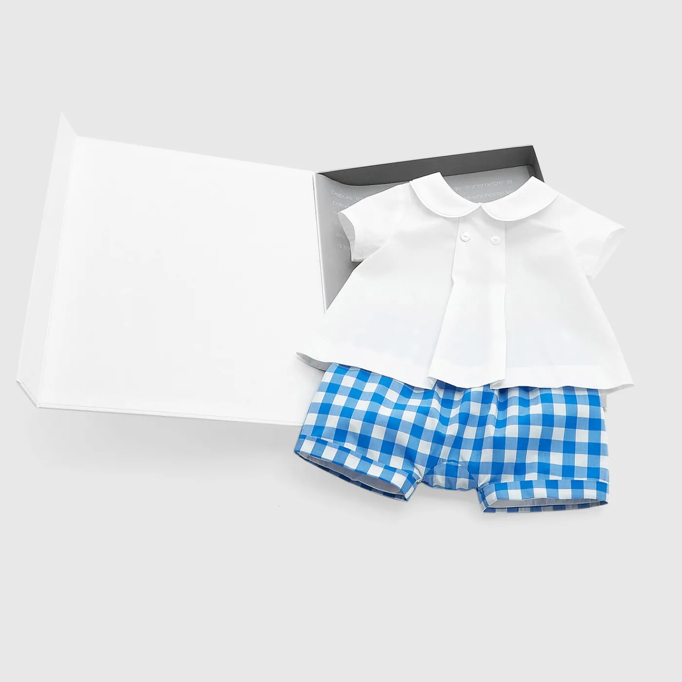 Bloomers, Overalls And Sets-Jacadi My First gingham set Blue/White