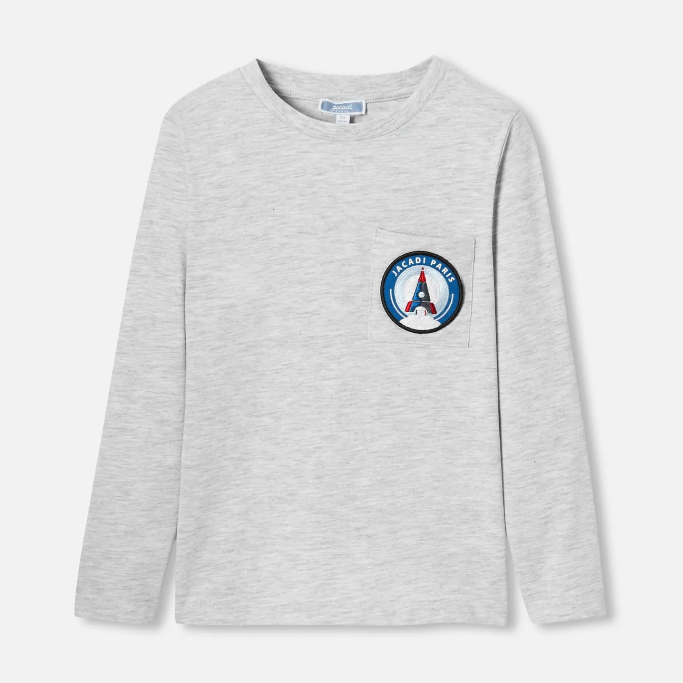 T-Shirts And Polo Shirts-Jacadi Boy long-sleeved T-shirt Jacadi light Heather Grey