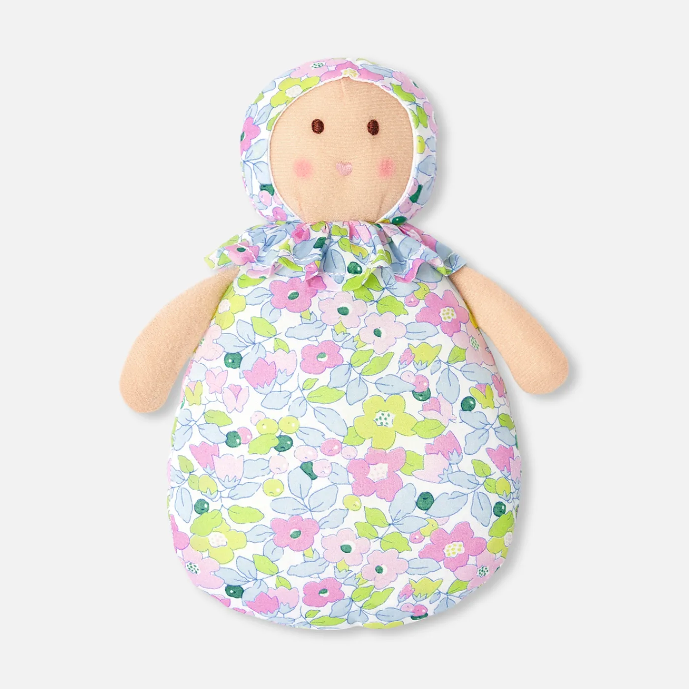 Plush And Activity Toys|Plush And Activity Toys-Jacadi Joséphine doll in Liberty fabric Pink/Multicolour