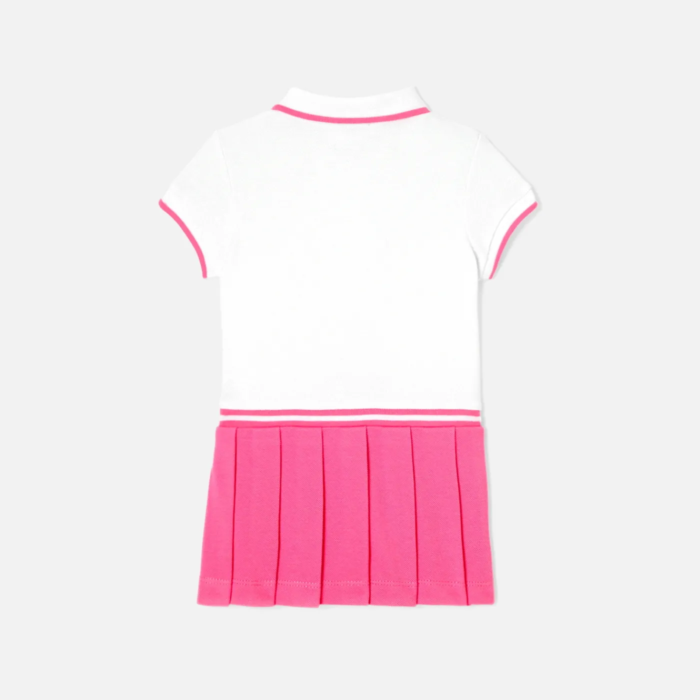 Dresses-Jacadi Baby girl polo dress White/Pink