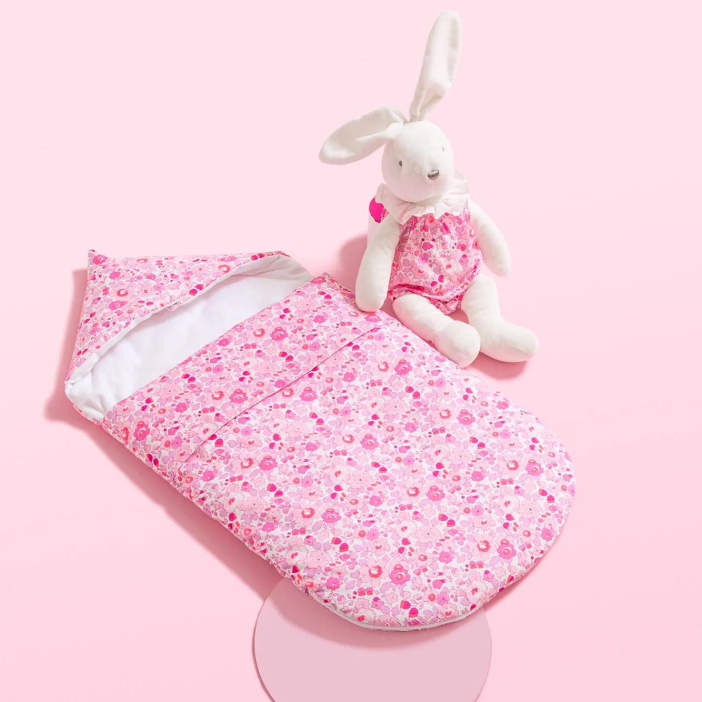 Plush And Activity Toys|Plush And Activity Toys-Jacadi Medium bunny romper Pink/Multicolour