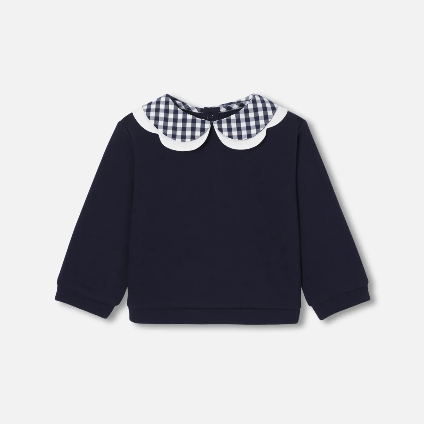 Cardigans, Sweaters And Sweatshirts-Jacadi Baby girl fleece sweatshirt Jacadi Navy