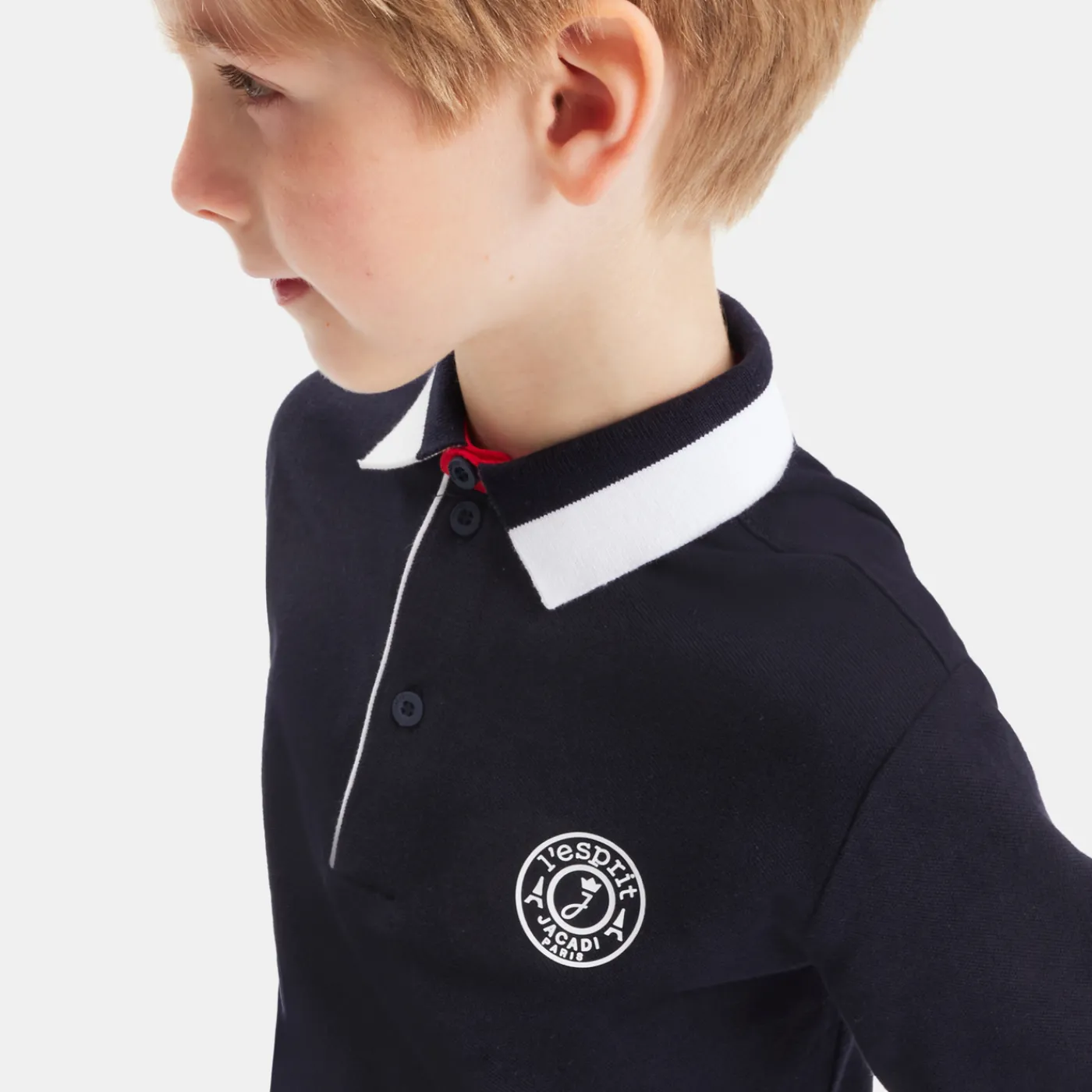 T-Shirts And Polo Shirts-Jacadi Boy polo shirt Jacadi Navy