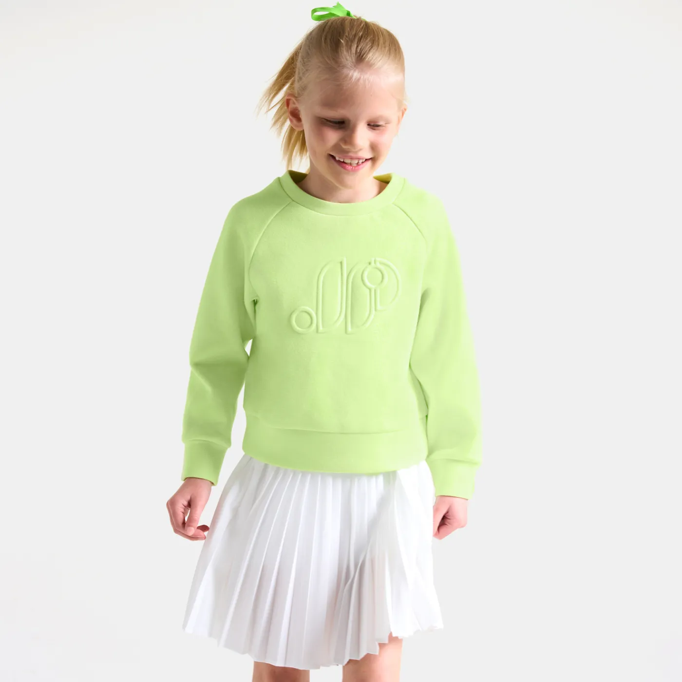 Cardigans, Sweaters And Sweatshirts-Jacadi Girl knitted sweatshirt Anise green